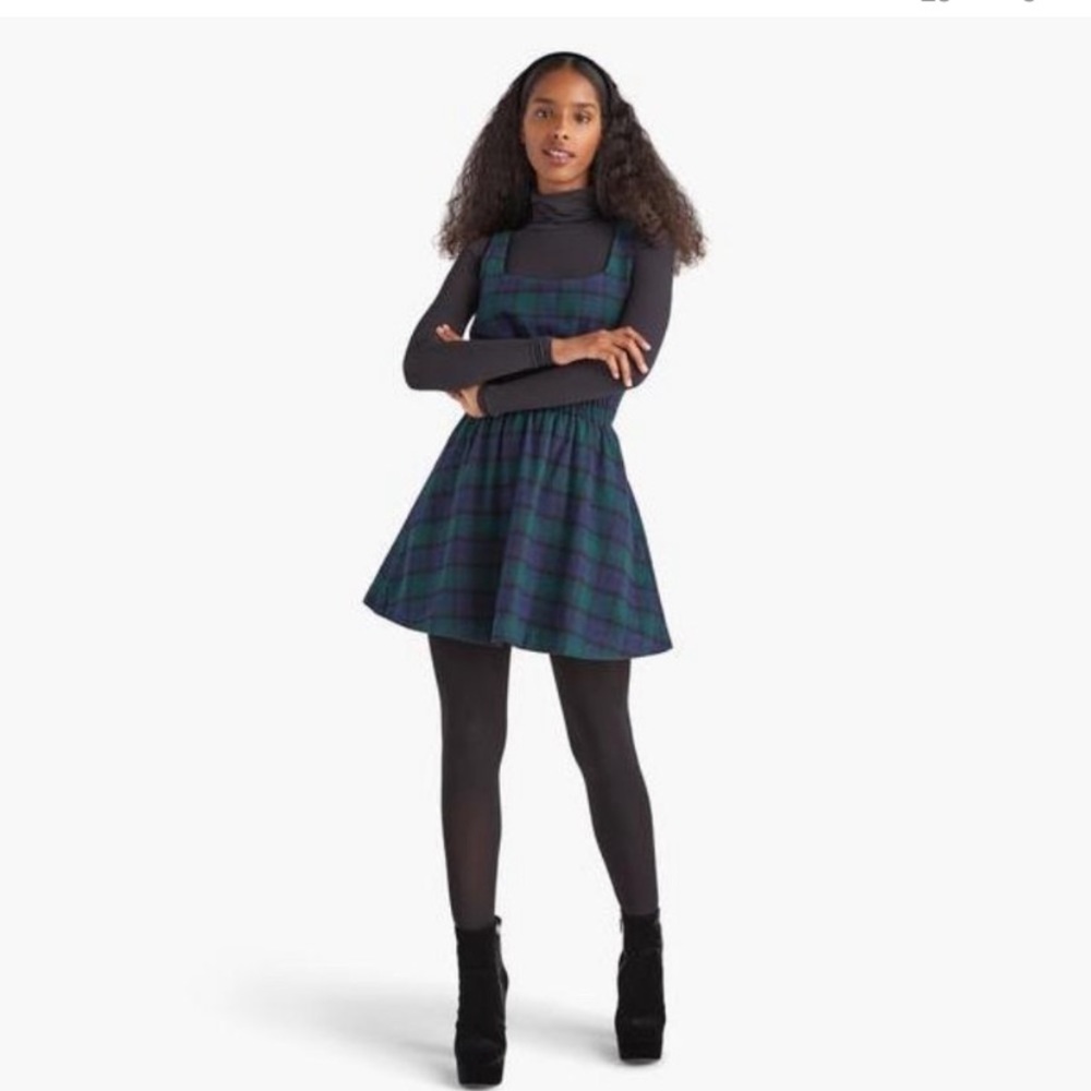 NWT Hill House Home Cher Dress in Stewart Plaid Medium